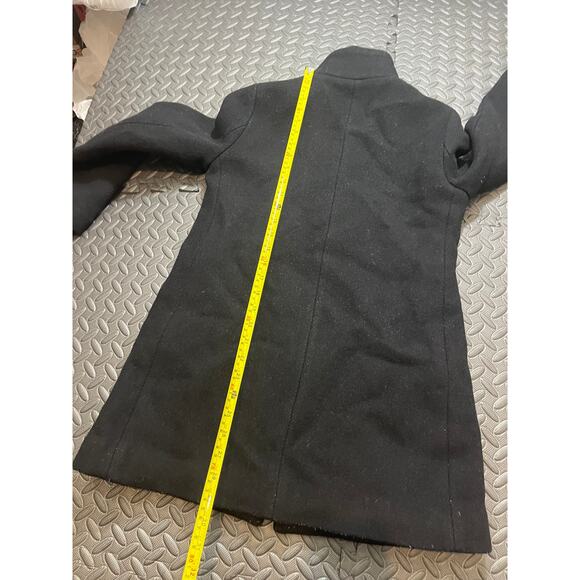 J. Crew Petite Lodge Coat Italian Stadium Cloth Wool Black K0897 Jacket Women 4P - Picture 10 of 10